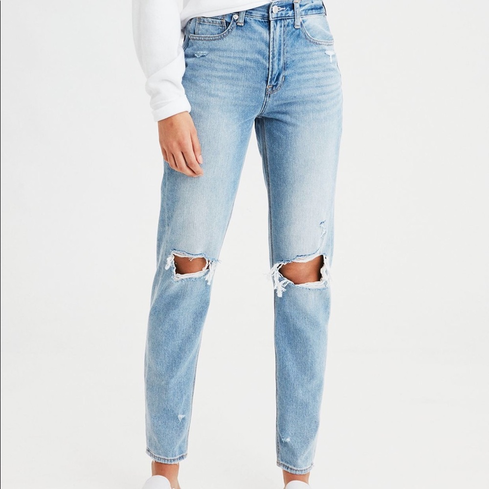 AE mom jeans! Worn ONCE!